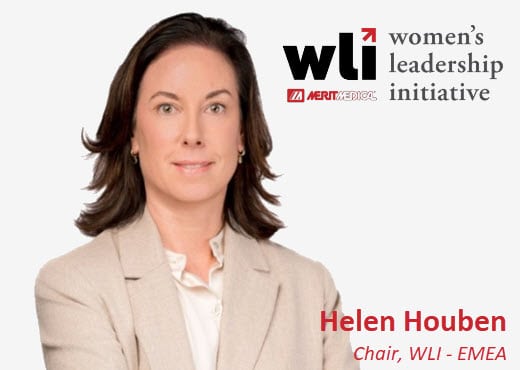 Image shows Helen Houben, the Merit Women's Leadership Initiative Chair in the EMEA region